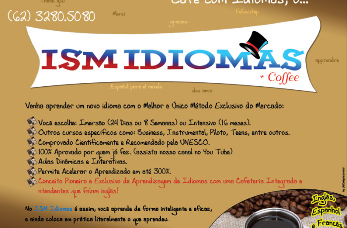 Flyer ISM Coffee & ISM Idiomas